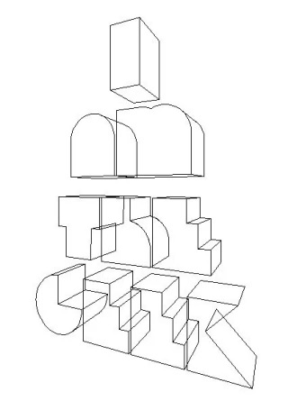 آموزش پوستر تایپوگرافی سه بعدی